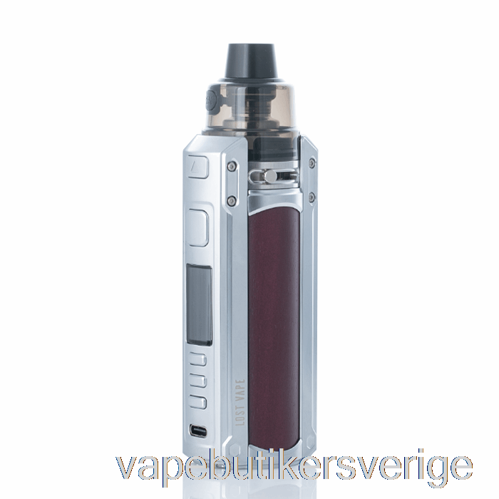 Vape Sverige Lost Vape Ursa Quest 100w Pod Mod Kit Rostfritt / Lila Hjärta Trä